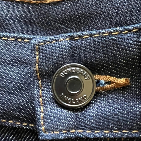 Burberry Postcard Motif Japanese Selvedge Jeans NWT size 25” - Picture 7 of 12